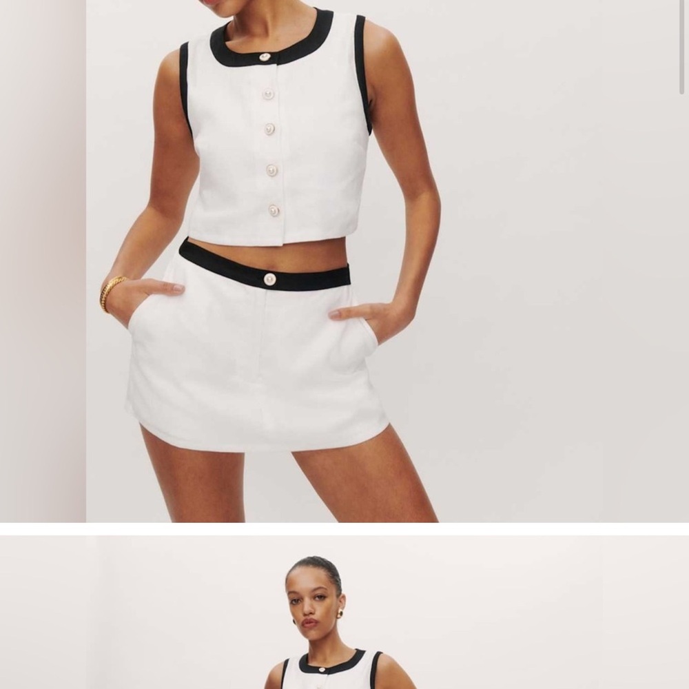 Reformation Roxy Linen Two-Piece set - Picture 3 of 8